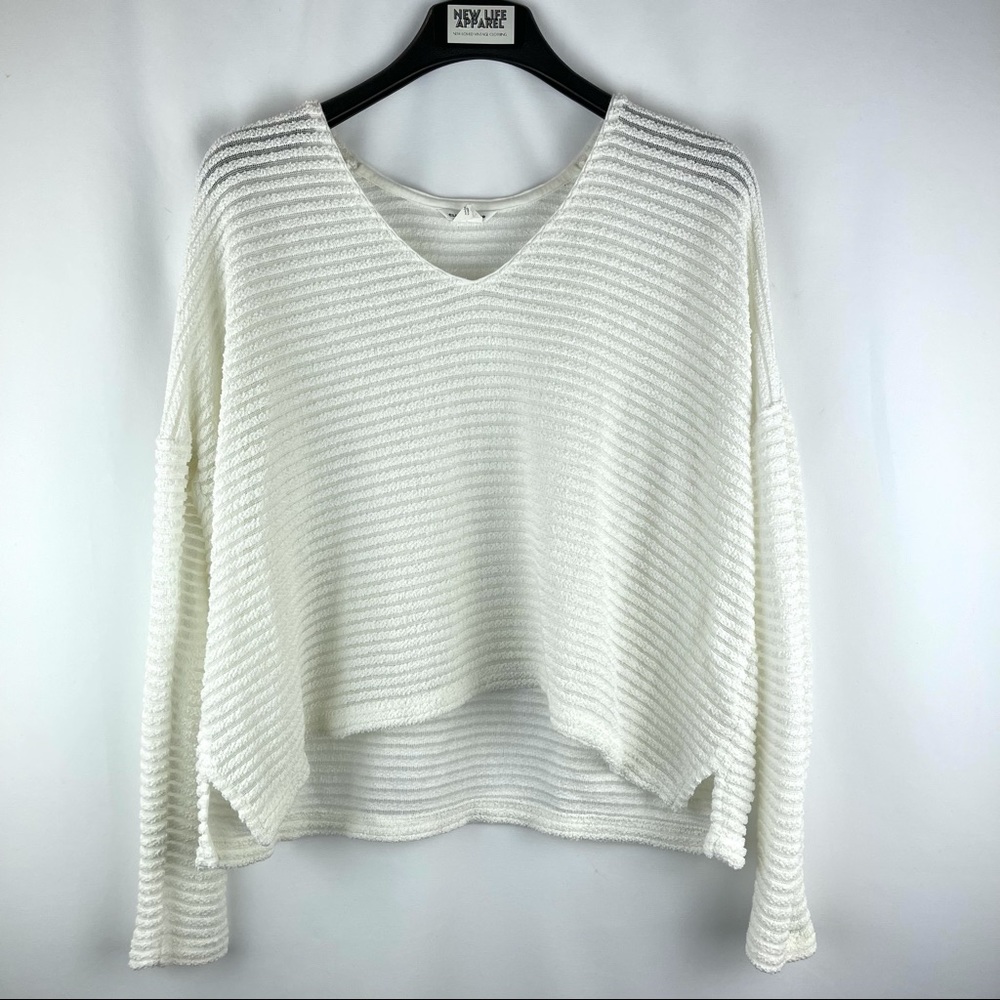 Club Monaco Terry Cloth Sheer Sweater